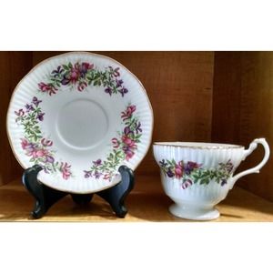 Vintage Royal Minister Teacup and Saucer Fine Bone China, England